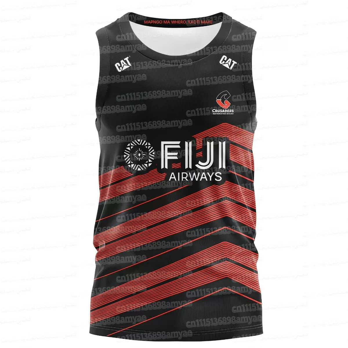 2026 Fiji Rugby Ärmelloses Trainings-Tanktop Sommer Neues Tanktop Atmungsaktives Schnelltrocknendes Sweatshirt Tanktop Familien-Match – Detail 6