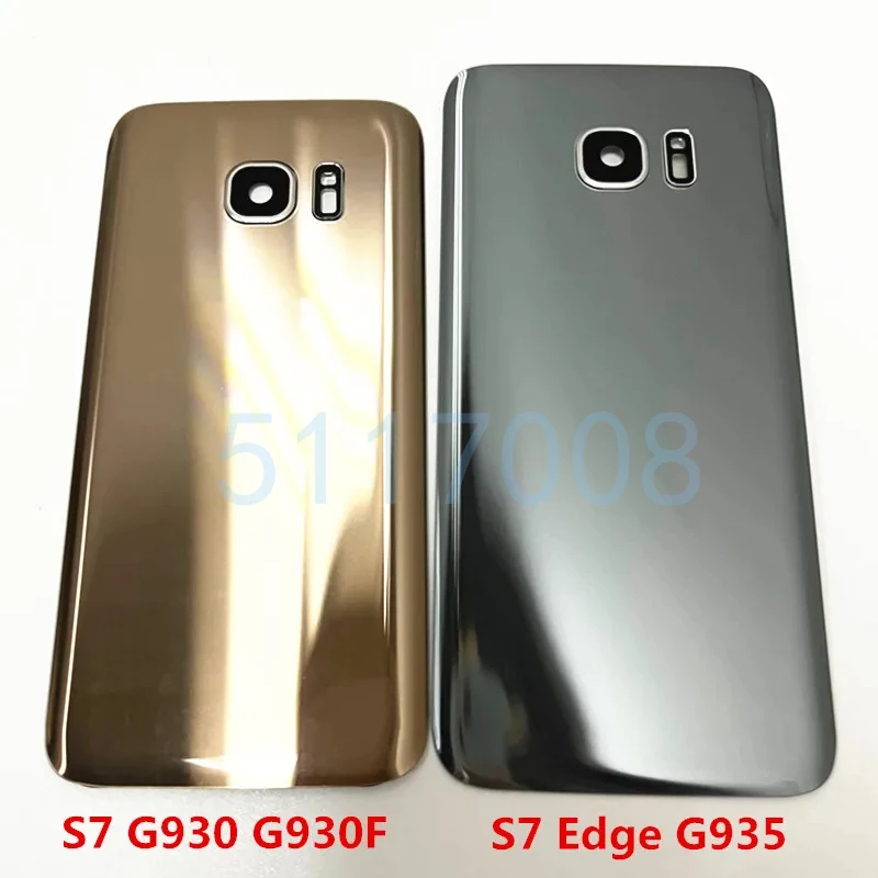 Back Battery Cover For Samsung Galaxy S7 G930 G930F G930H Door Rear Glass Housing Case With