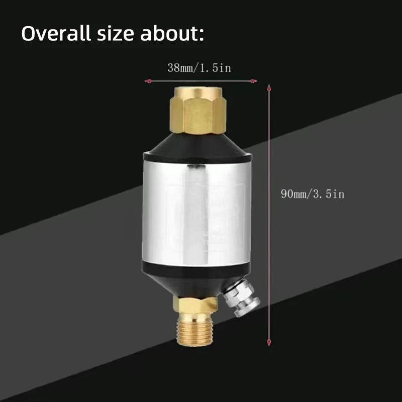 Spray Gun Oil Water Separator Car Spray Gun Gun Tail Water Vapor Separation Filter Universal Screw G1/4