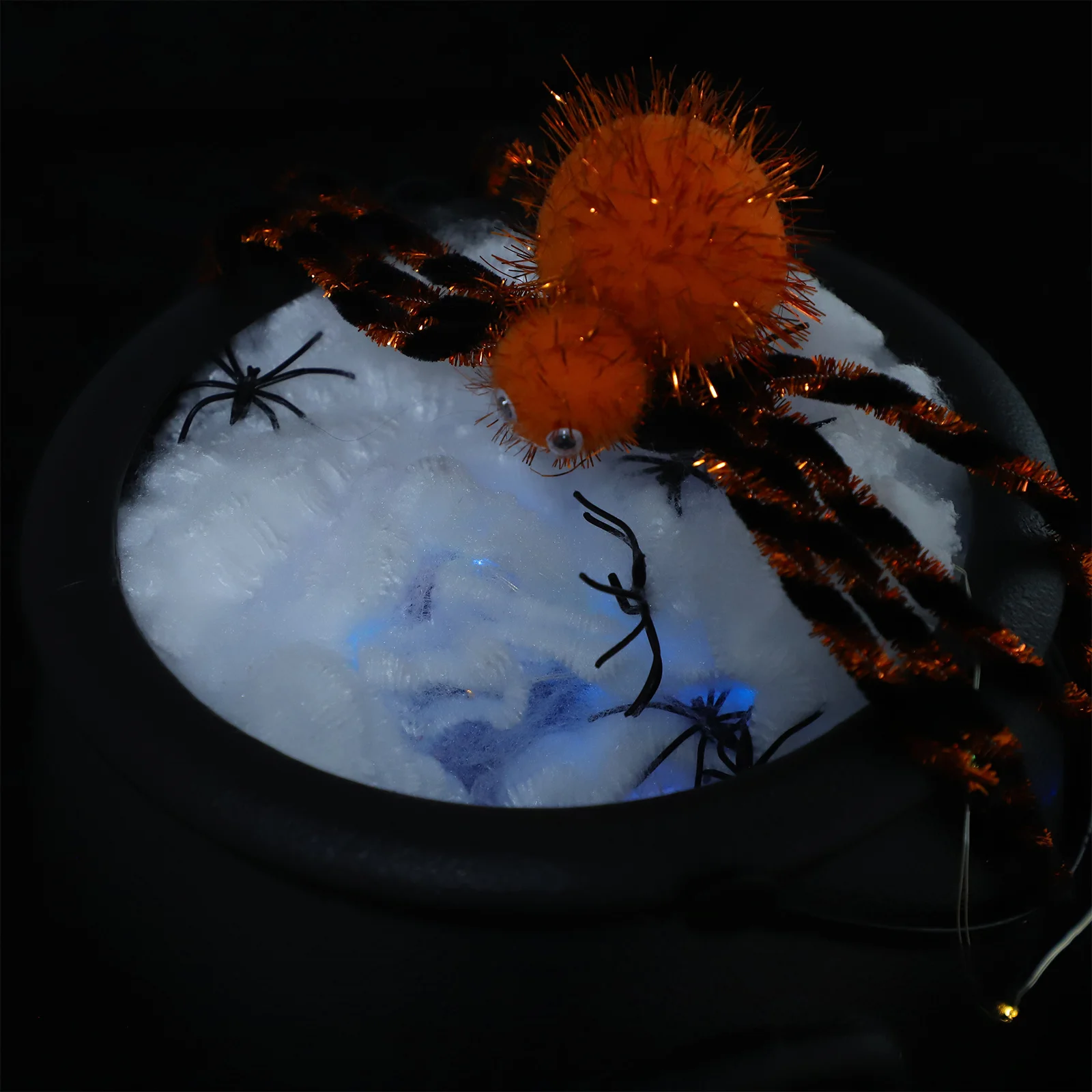 1세트 조명이 있는 가마솥 장식 할로윈 장식 조명, 발광 효과, 방수 휴대용 마녀 냄비, 가정 및 상업용