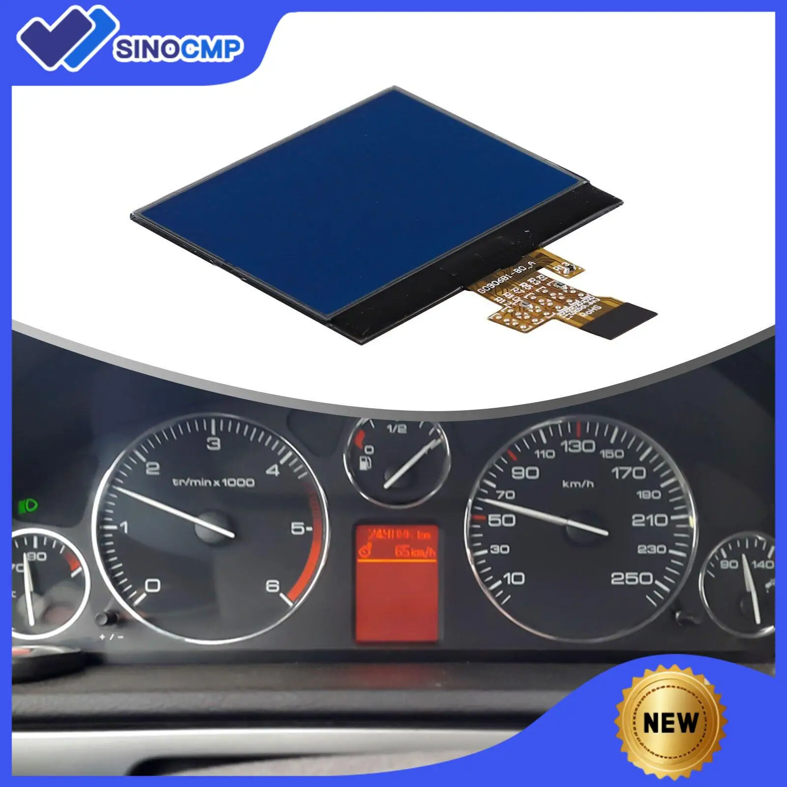 

ЖК-дисплей приборной панели для группы VDO Peugeot 407 407 Coupe 407 SW, модели A2C53119649 9658138580, экран приборной панели