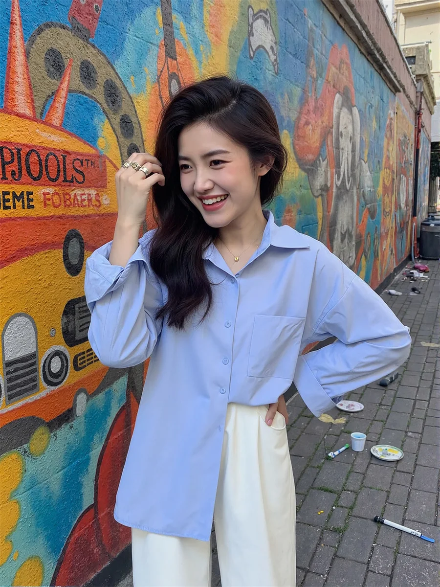 قمصان نسائية خارجية بأكمام طويلة قمصان ذات ثنيات لوحة أمامية بعقدة على شكل فيونكة ملابس عمل أنيقة للمكتب للسيدات #6