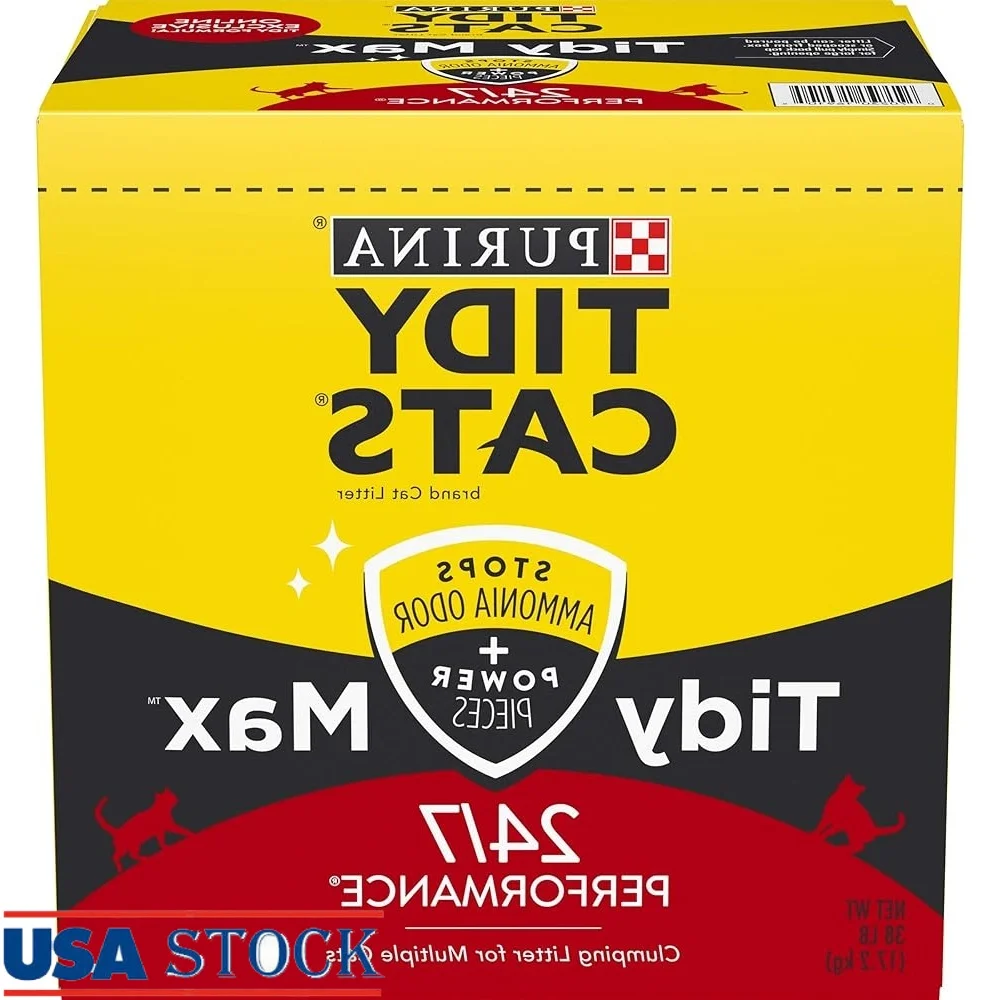 

Clumping Cat Litter with 24/7 Odor Control Ammonia Blocker Moisture Activated Multi Cat Homes 38lb Box