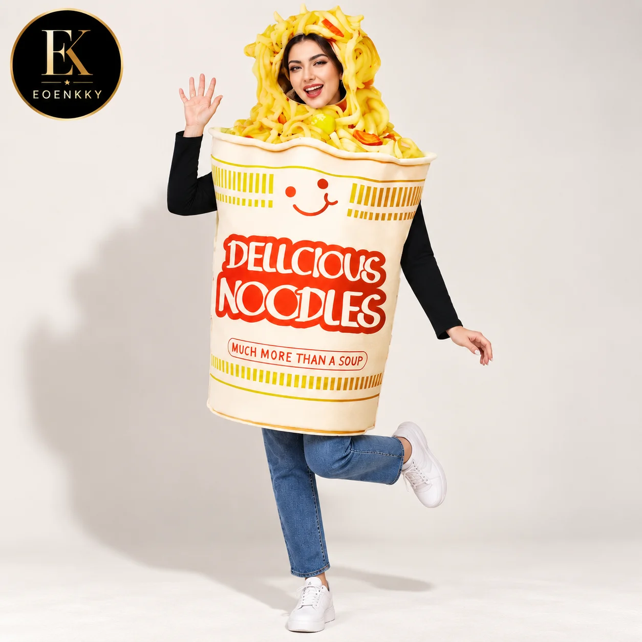 Funny Funny Noodle Cup Costume Adult Unisex Food Cosplay Outfit Halloween Party Performance Stage Dress Up Suit - Aliexpress Deal