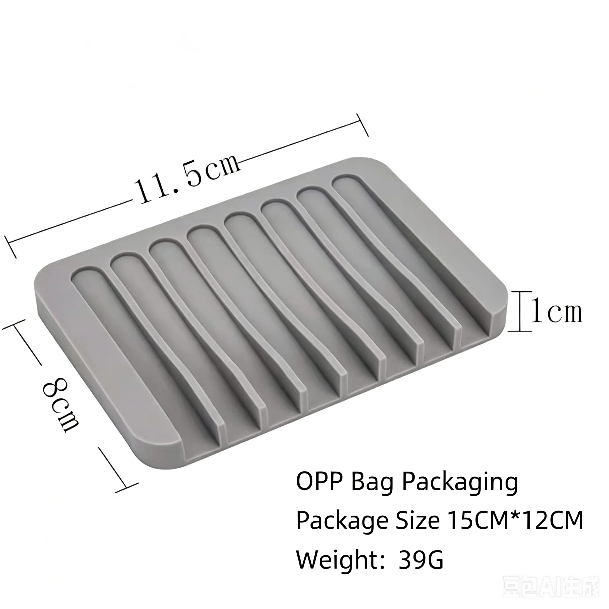 Silicone Soap Plate Storage Rack Soap Dish Holder Box Drainable Shower Soap Tray Kitchen Sink Sponge Caddy Bathroom Accessory