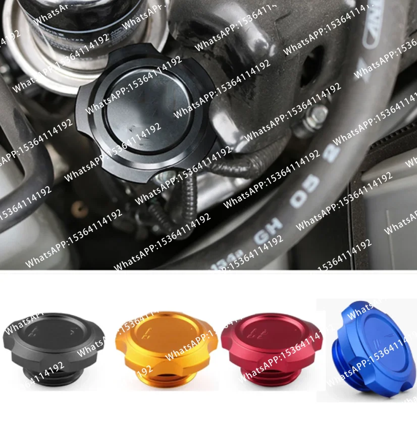 2pcs Colorful Aluminum Alloy Car Tank Trim Cover  Apply  WRX STI GC GD GF GM Engine Oil Tank Cap Car Modification Parts