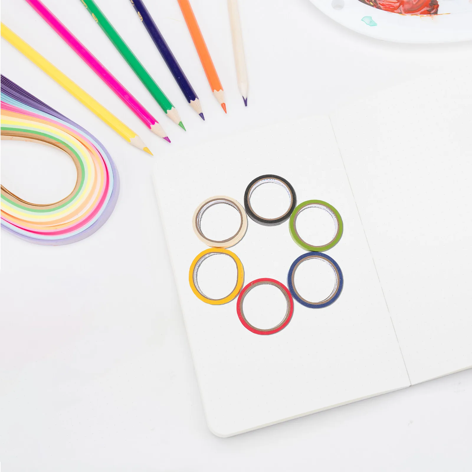 30pcs-colorful-adhesive-paper-masking-tape-for-clothes-marking-location-line-diy-craft-projects-organizing-packing-boxes-garment