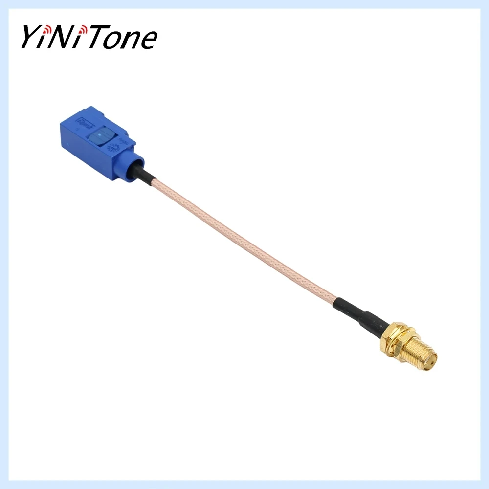 

Кабель-адаптер Fakra C на SMA (гнездо), 10 см, коаксиальный кабель RG316, антенный адаптер, 50 Ом