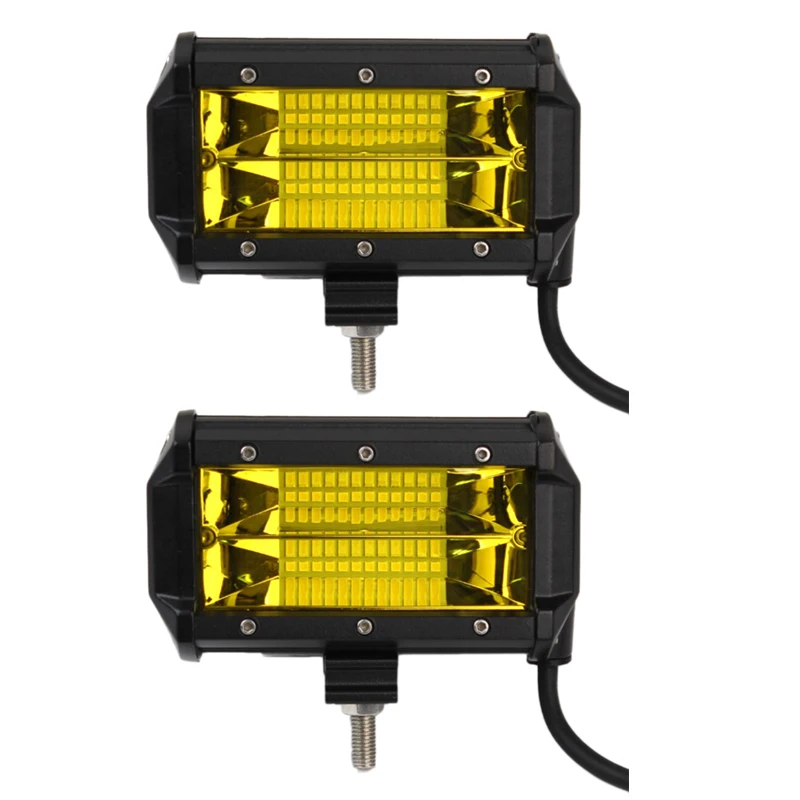 

2Pcs 4 Inch 72W 24LED Car SUV Motorcycle Excavator Engineering Vehicle Auxiliary Spotlight Work Light