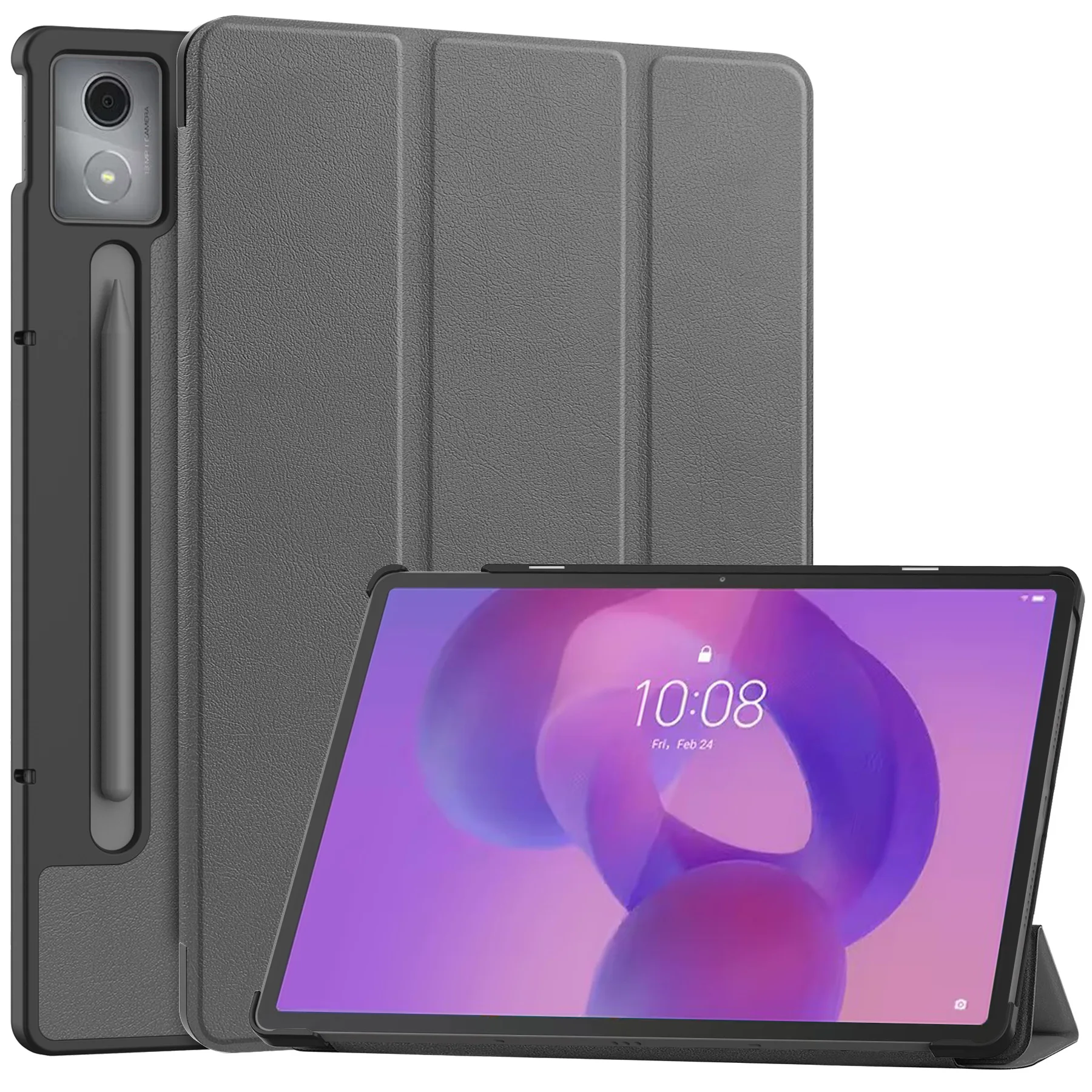 Für Lenovo Idea Tab Pro Fall 12,7 zoll Magnetische Tri-Folding PU Leder Stand Abdeckung Für xiaoxin idea tab pro 2025 tb373fu TB375FC