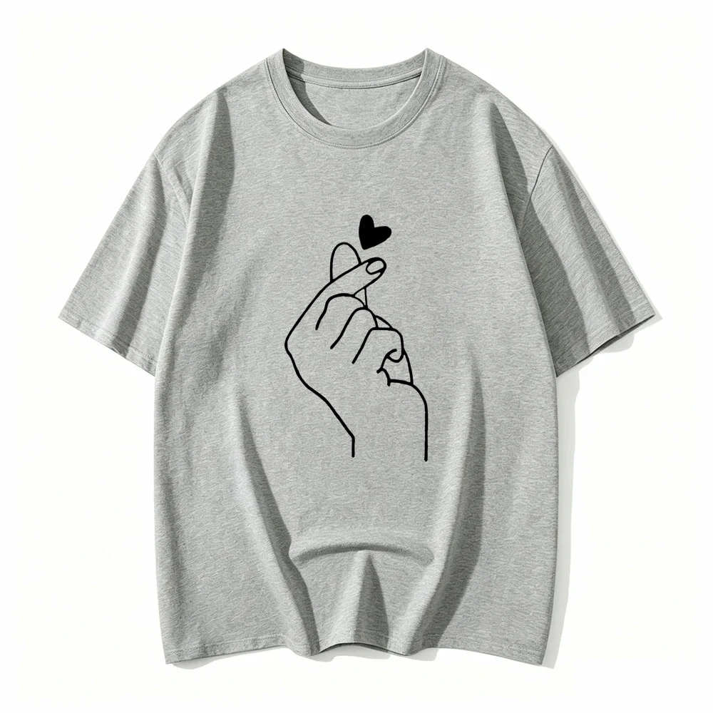 Cute Print Solid Crew Neck T-ShirtShort Sleeve Casual Every Day Top For All Season Womens Clothing