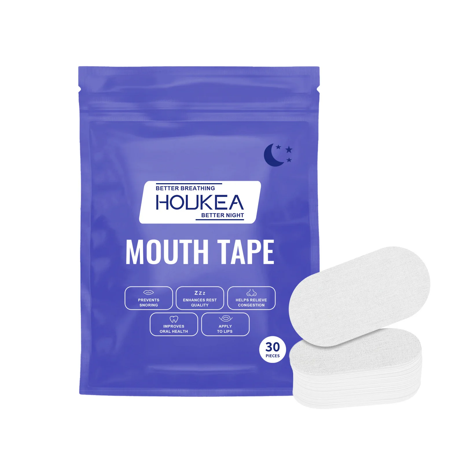 Stop Snoring Mouth Tape Night Sleep Anti-Snoring Stickers Promote Nasal Breathing Improving Patch Prevent Snore Sleep Aid Tool