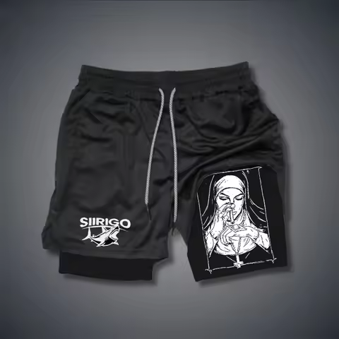 Berserk- Men's 2-in-1 sports shorts, running quick drying shorts, gym and fitness training, double layered