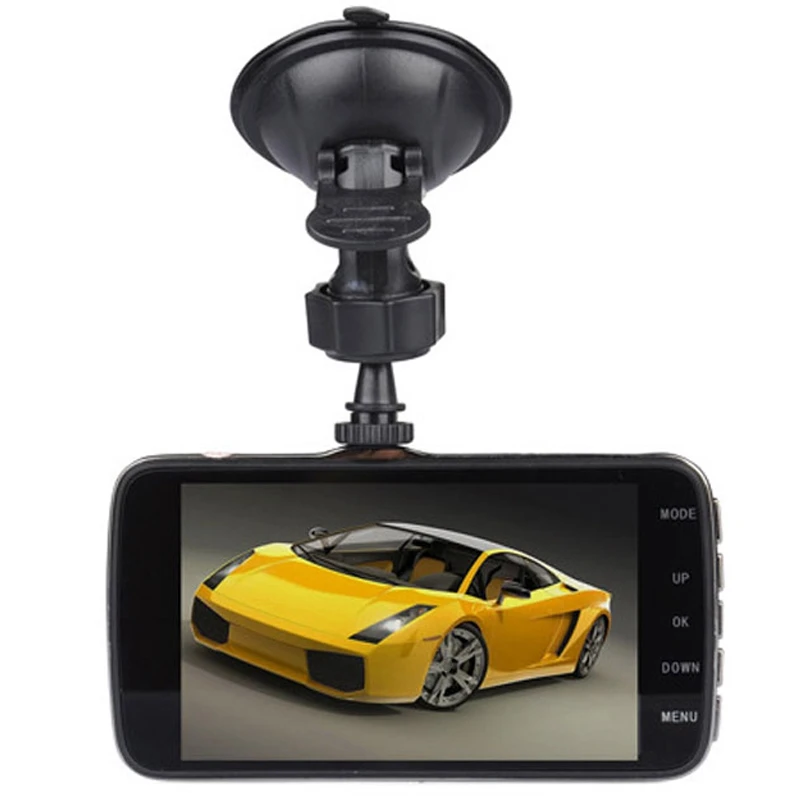 4 Inch Lcd IPS Dual Lens Car Dash Cam FHD 1080P Dashboard Camera 170°Driving DVR