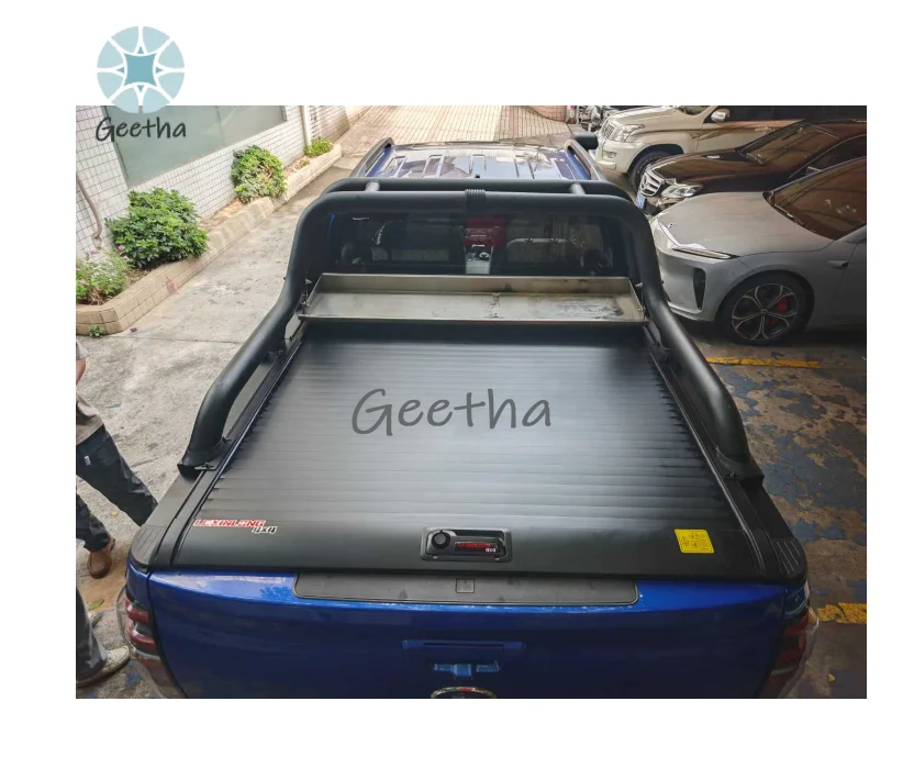 For Pickup Bed Cover Retractable Aluminum Alloy Hard Tonneau Cover F150 for Gmc Sierra Ford Ranger 2023