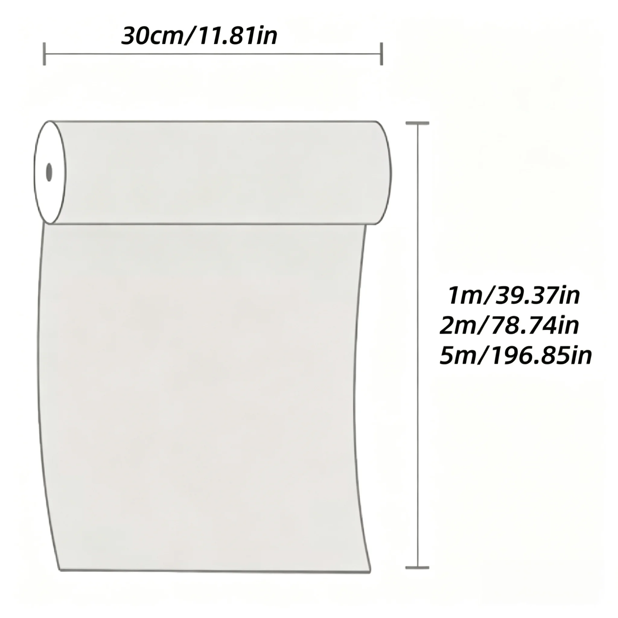 1PC 30cmx1/2/5M PVC Self Adhesive Wallpaper Peel and Stick Decorative Film Furniture Renovation Sticker for Home Decor