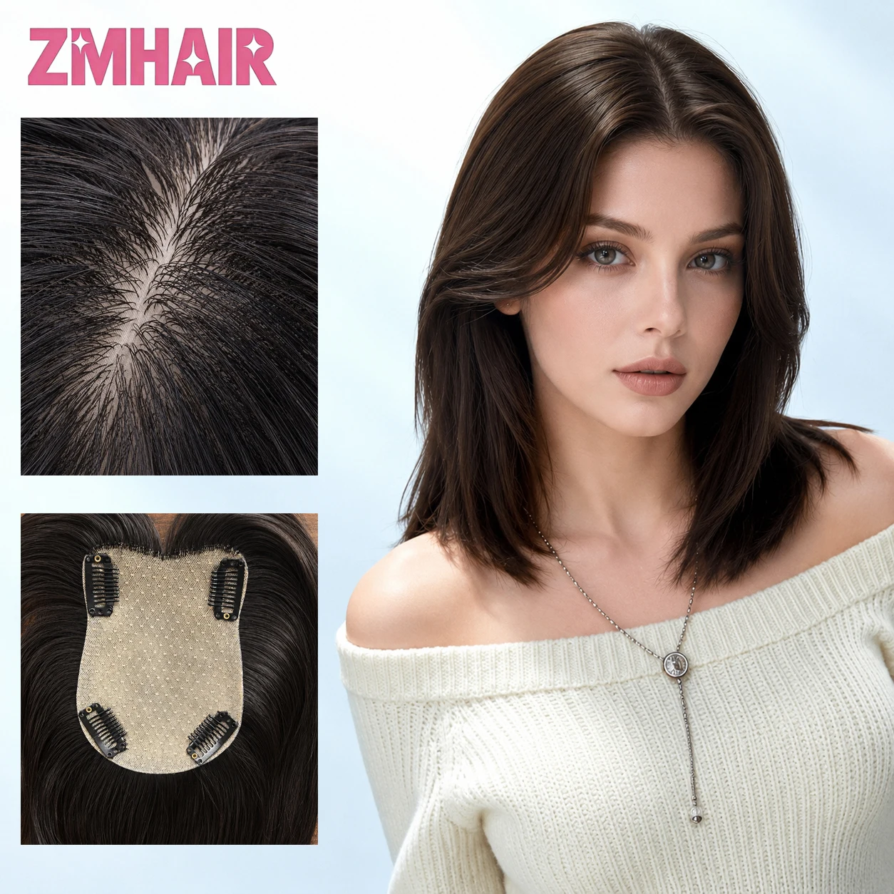 extension-per-capelli-lisci-con-base-in-seta-per-donna-topper-in-capelli-umani-remy-dall'aspetto-naturale-con-clip-sistemi-di-extension-traspiranti
