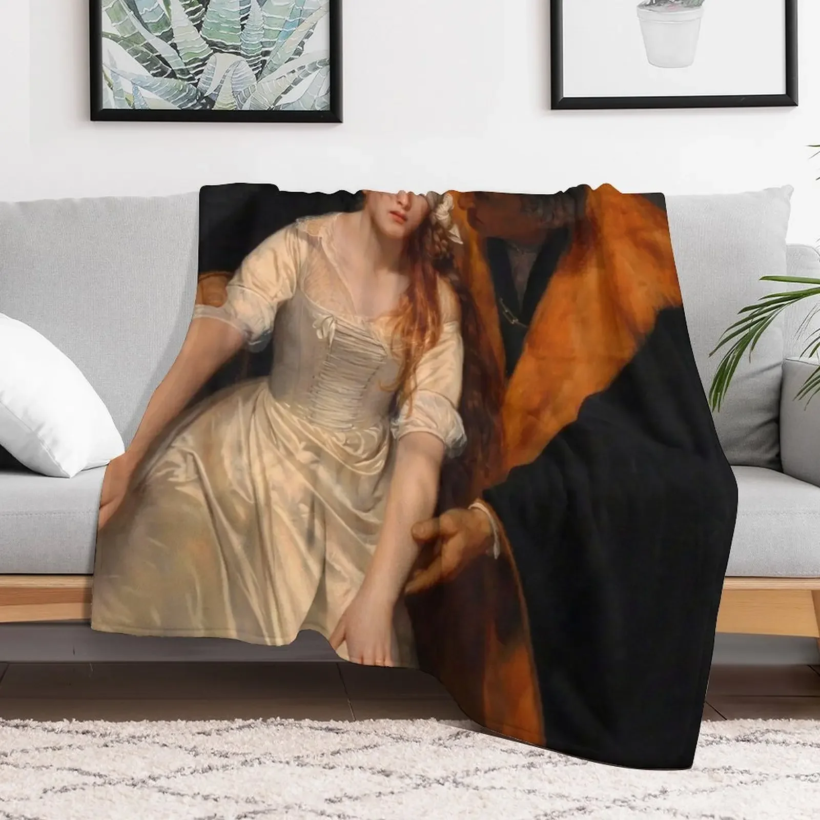 Execution of Lady Jane Grey by Paul Delaroche Throw Blanket Long Lasting Soft Plush Blanket for Daily Use