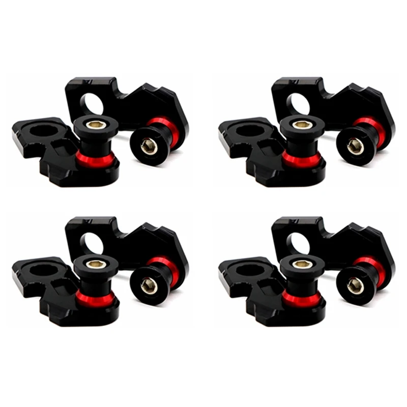 

4X Motorcycle CNC Aluminum Chain Adjuster Block Rear Swingarm Spools For Honda CB650F CBR650F 2014-2019 CB650R 2019