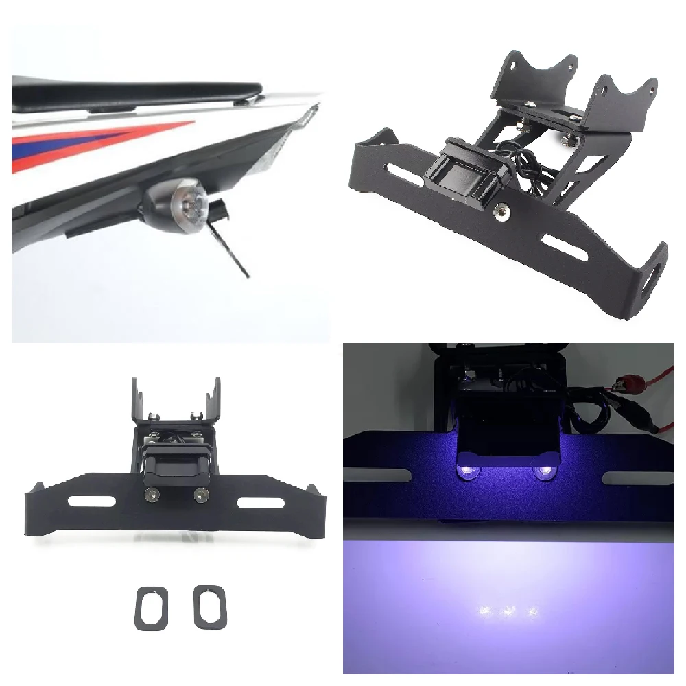 

Fits for Honda CBR1000 RR RR-R ABS CBR1000RR-R CBR1000RR Fireblade SP 2017-2024 Motorcycle License Plate Holder With LED Lights