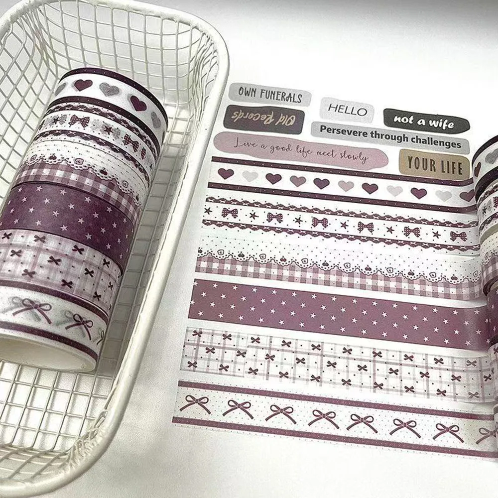 1,5 cm x 5 m Retro-Themen-Washi-Tape mit Blumen- und Karomuster für DIY-Scrapbooking, Journal, Handarbeiten, Geschenkdekoration. – Detail 6