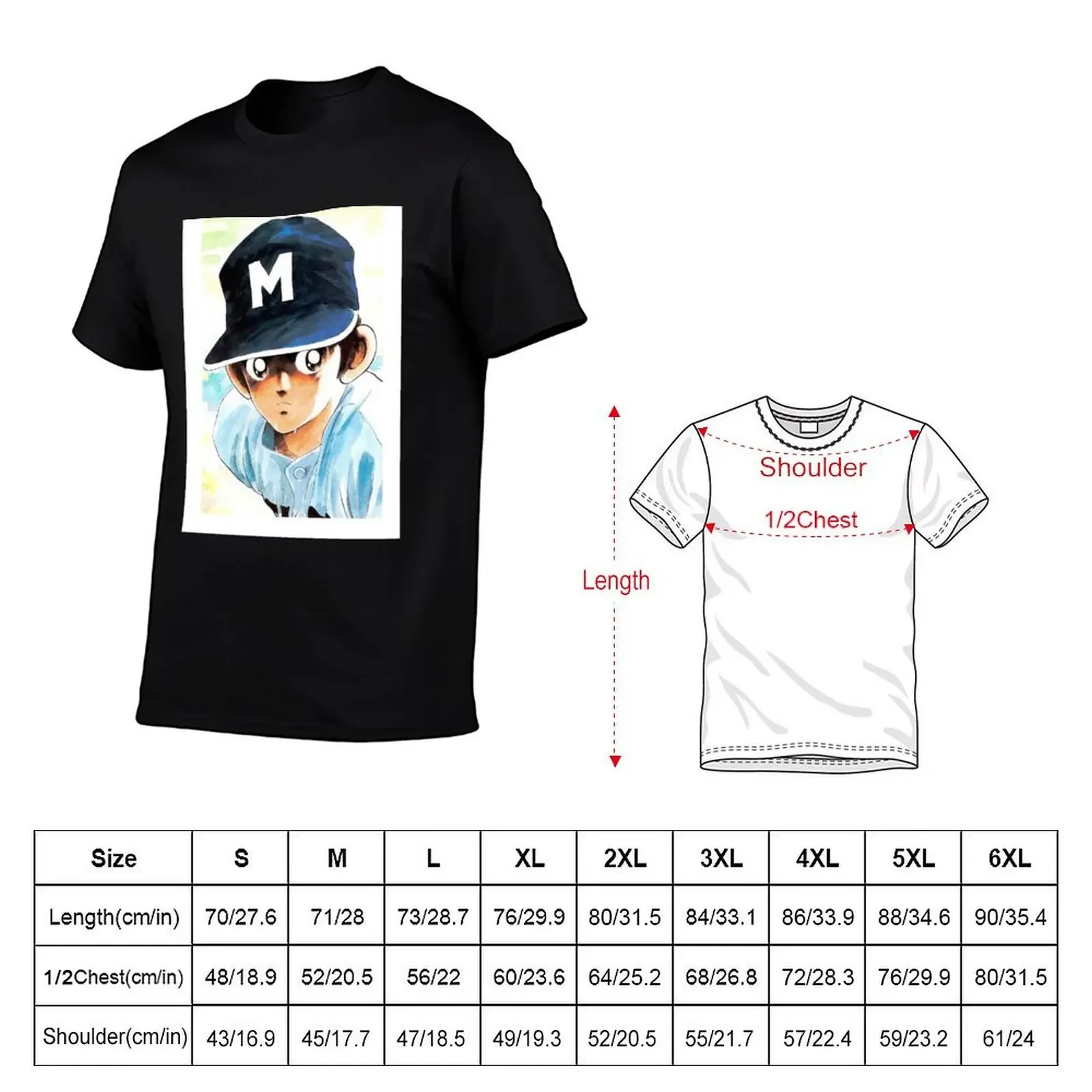 Tatsuya Uesugi - TOUCH! T-Shirt heavyweights Short sleeve tee anime clothes vintage clothes t shirts men