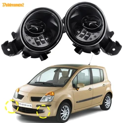 2 X 30W 3000LM Car Front Bumper LED Lens Fog Light DRL Assembly For Renault Modus Grand Modus 2004-2012