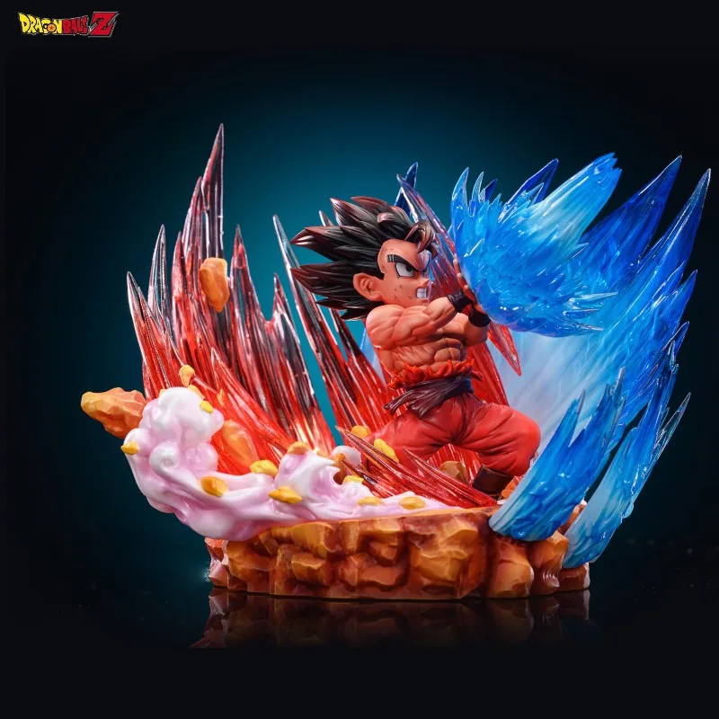 12cm Dragon Ball Z Anime Figures Kaiouken Son Goku Figurine Kakarotto Action Figure Kamehameha Pvc Collectible Model Toys Gift