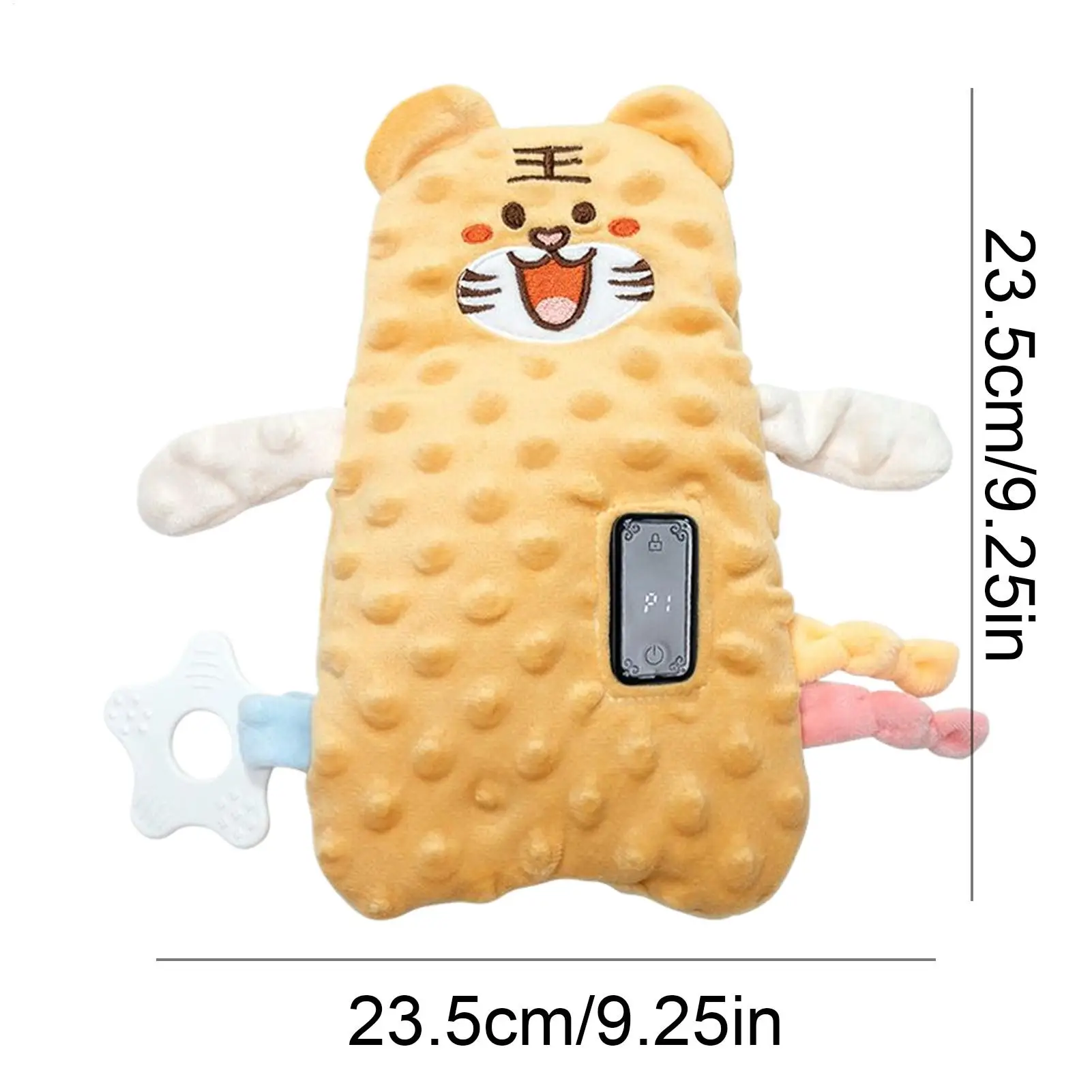 Chupete para bebé de dibujos animados, chupete vibratorio para dormir, modos de vibración ajustables, muñeco de peluche para niñas pequeñas sensoriales