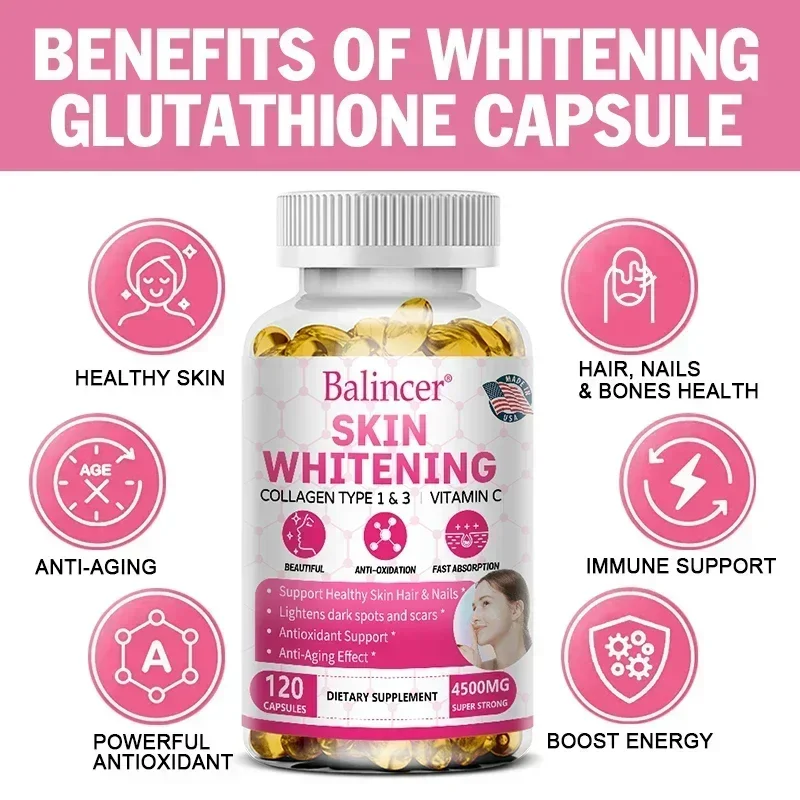 Premium Collagen with Vitamin C & Glutathione - Anti-Aging, Rejuvenating Hair, Skin, Nails, Hydrolyzed Collagen for Women & Men