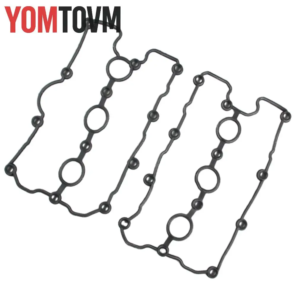 

1Set Valve Cover Gasket For Audi and VW Models 06E103483Q 06E103484P 06E103483N Rubber Durable Material Black Auto Parts