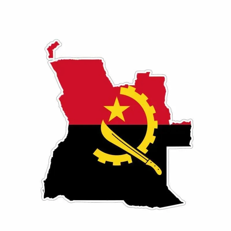 

Car Styling Angola Map Flag Car Sticker Personality Motorcycle Decal