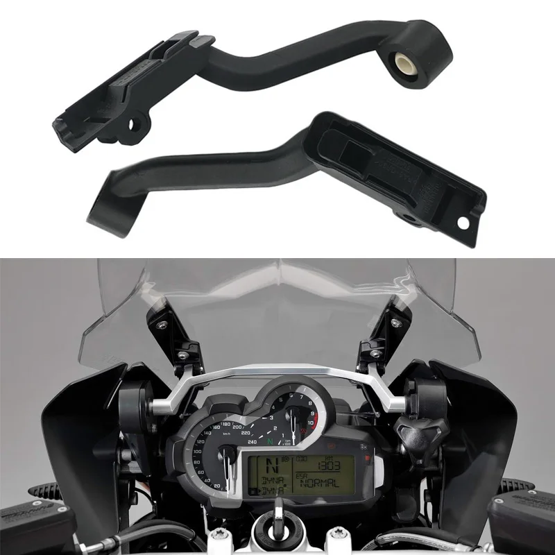 2PC Motorcycle Windscreen Windshield Adjustable Bracket Lifting Holder for BMW R1200 GS LC / LC Adventure 2013-2018 R1200GS LC