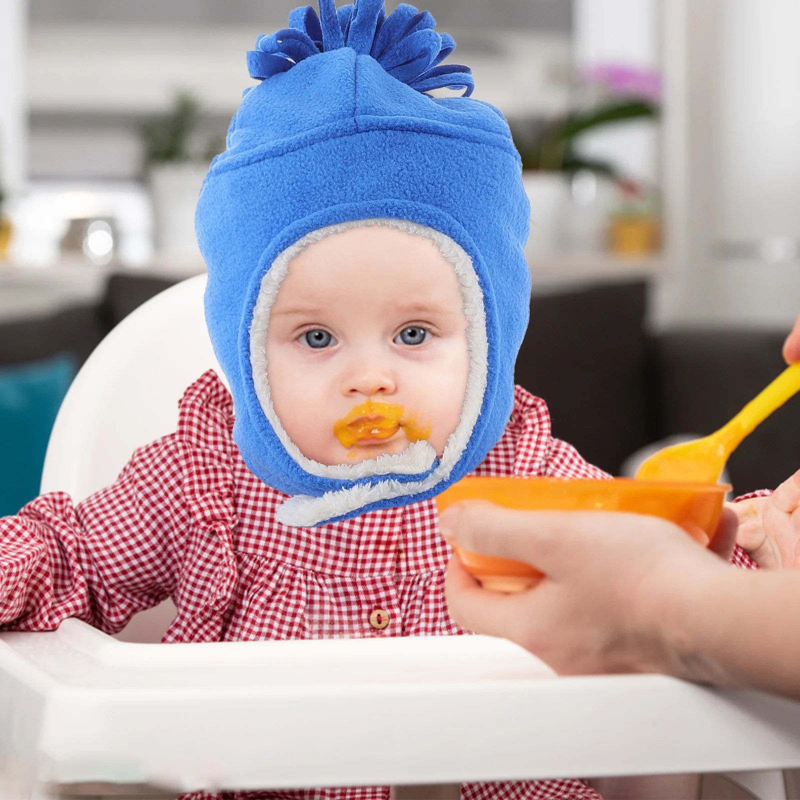 1 conjunto de chapéu caçador de aba de orelha elástico inverno quente chapéu e luvas de neve conjunto proteção contra clima frio