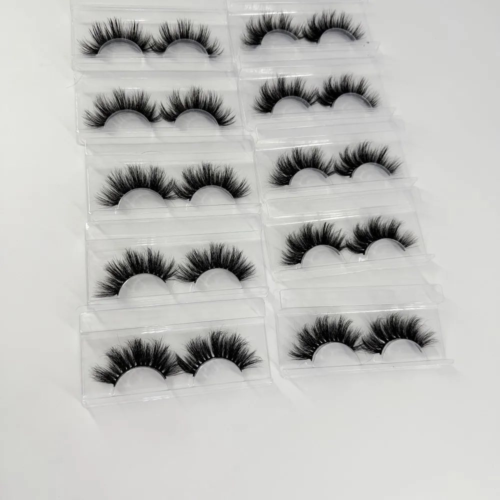 Ciglia di visone all'ingrosso Ciglia di visone 5D Venditore Ciglia arricciate da 25 mm