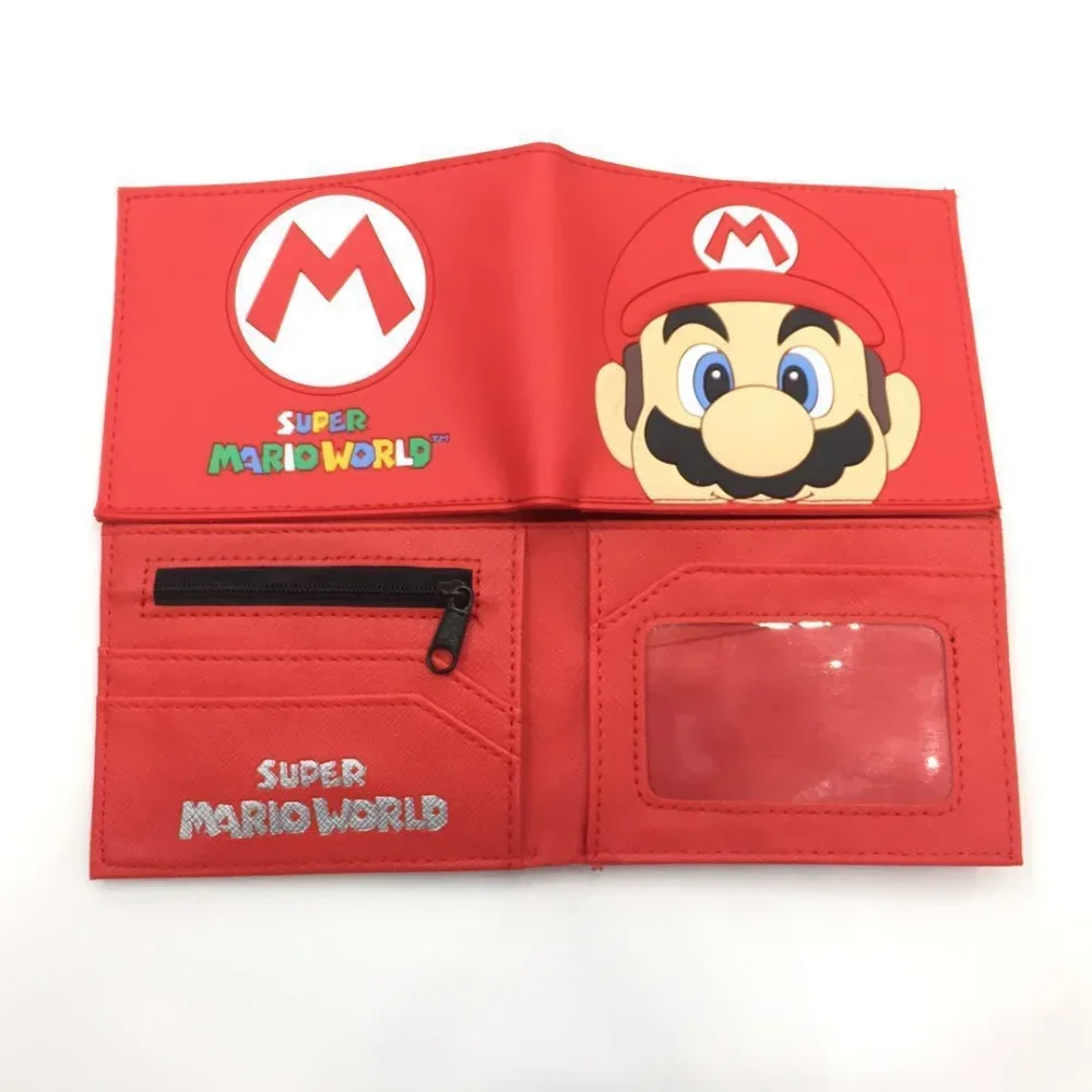 

Super Mario Bros Cartoon Wallet Luigi Yoshi Animefigures Toys Short Universal Card Holder Coin Purse Students Kids Birthday Gift