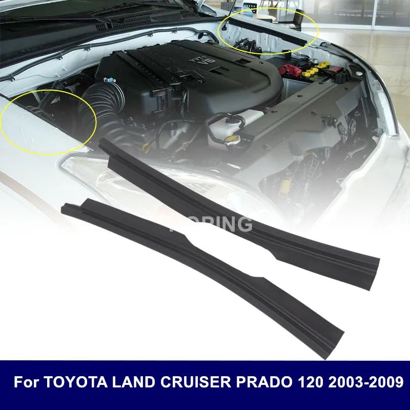 Hoping Hood to Front Fender Rubber Seal For TOYOTA Land Cruiser Prado LC120 GRJ120 2003-2009 1PCS /1 PAIR