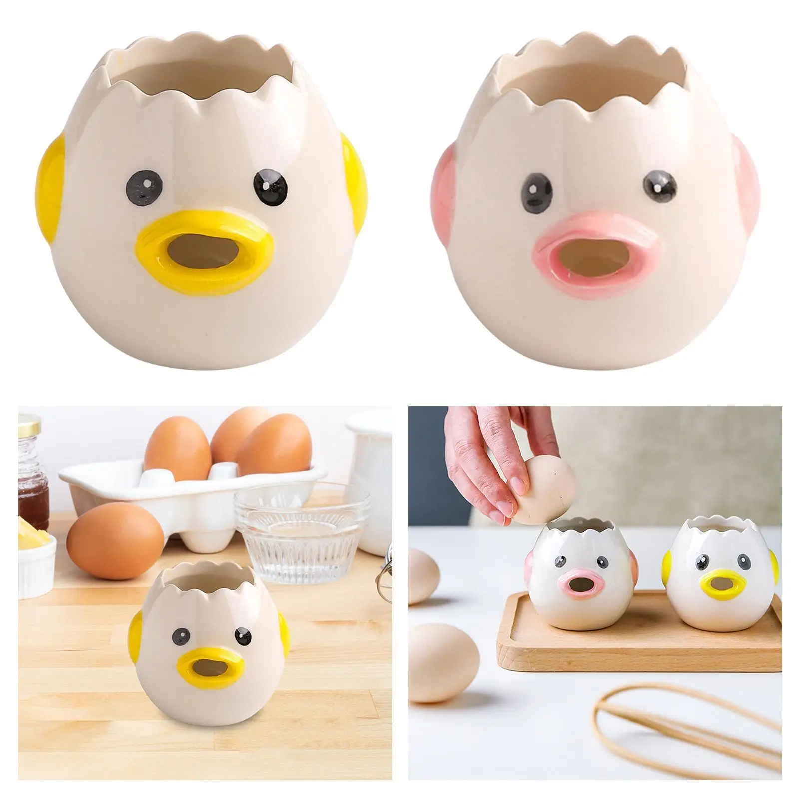 Funny Egg Separator Easy Separation Simple Baking Assistant Tool Egg Divider