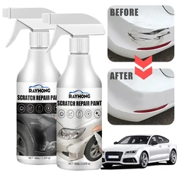 Scratch Repair Spray Black & White Portable Car Polishing Spray Multipurpose Scratch Repair Wax Scratch Remover Polishing Paint