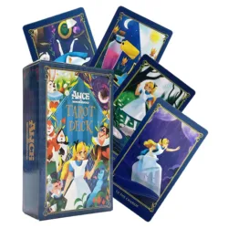 Alice nel paese delle meraviglie tarocchi Deck Card profezie Fate divinazione Deck Family Party gioco da tavolo Fortune Telling Game carte per principianti