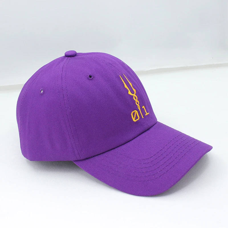 Shogoki EVA 01 Spear of Longinus Cosplay Embroiderey Hat Purple Baseball Cap Peaked Cap for Men and Women