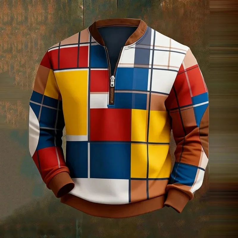 البلوز الرجالي خمر الإيمان دون الله أنا لا شيء مطبوعة البريدي طوق البلوز 2025 موضة جديدة الخريف بلايز Y2k Harajuku #3