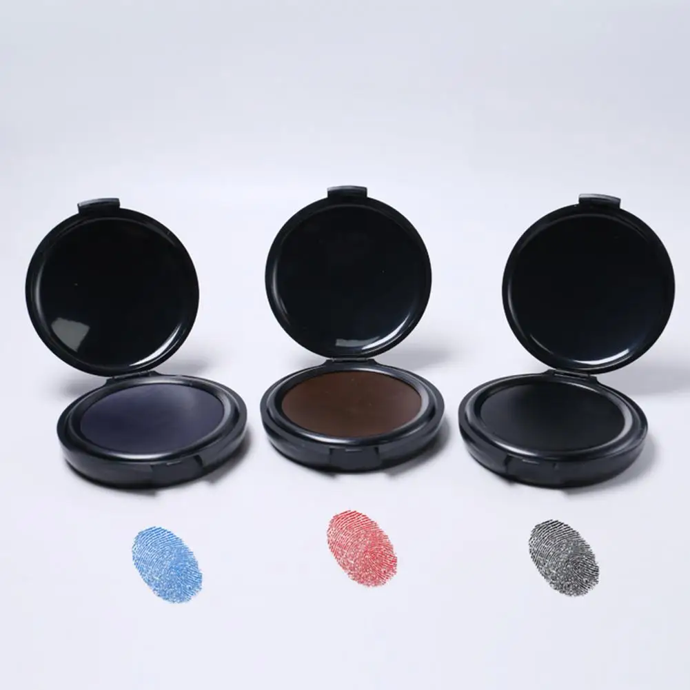 Fingerprint Ink Pad Thumbprint Ink Pad For Notary Fingerprint Id Security Identification Cards Fingerprint Black Stamp Ink Pad