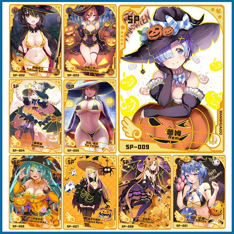 

Anime Goddess Story DIY ACG Beatrice Nakano Miku Rem Metal Card Sexy Boy Games Toys Collectible Card Christmas Birthday Present