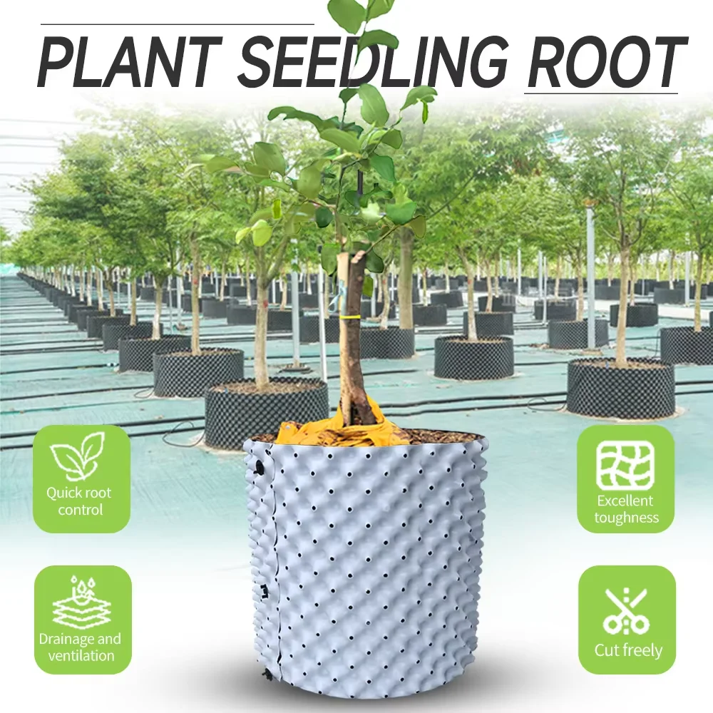 Thickened Enlarged Dual Color Root Control Device Quick Root Basin Gallon Black White Two-In-One Garden Plant Care Tool