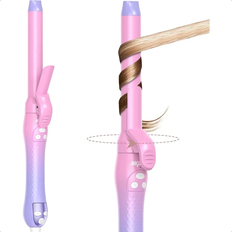 

Rotating Curling Iron Beach Waves Hair Curler Automatic Rotating Best Curling Iron for Thin Fine Hair