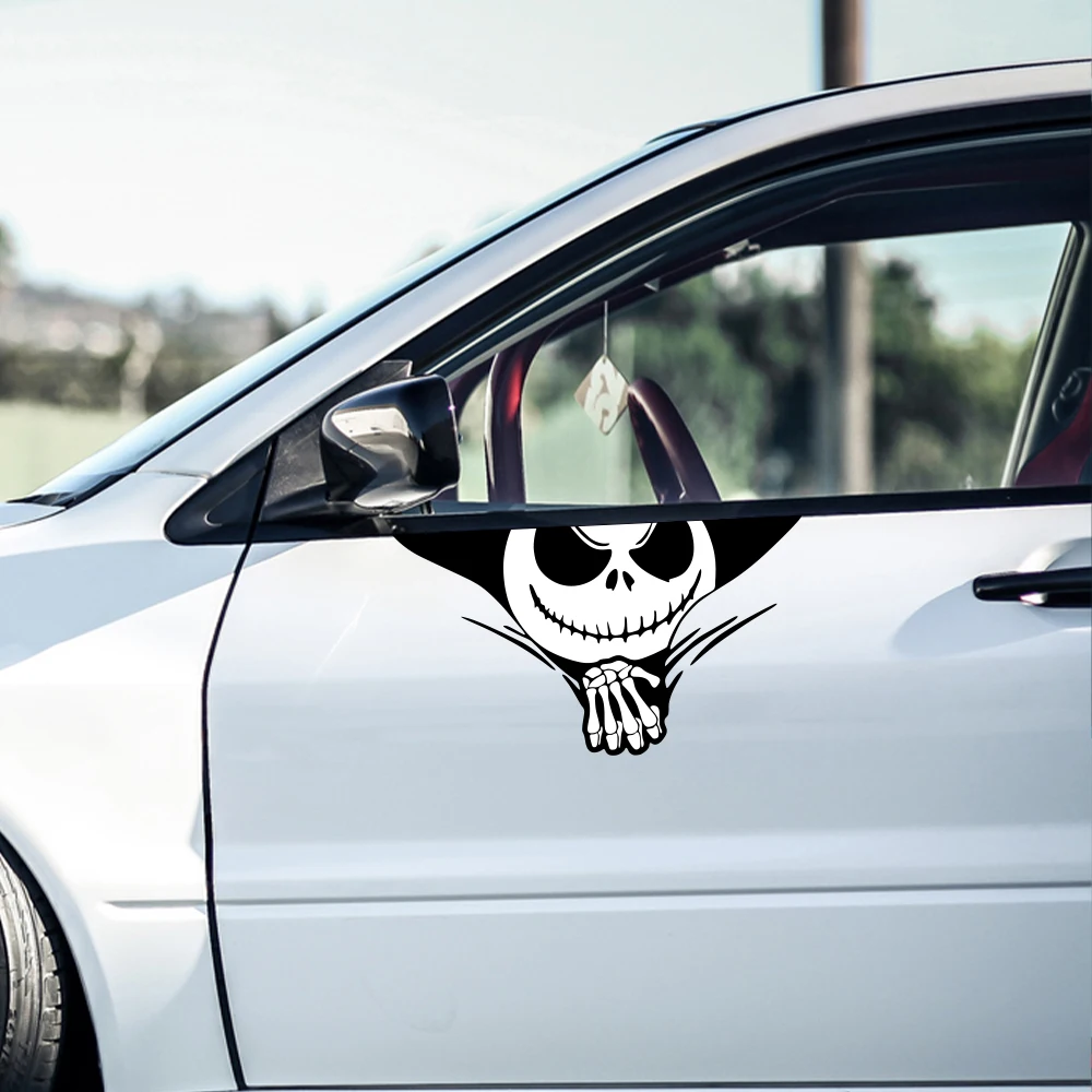 Car Decal Trunk Window Bumper Nightmare Before Christmas Sticker for Cars and Motorcycles Halloween Decoration Vehicle Accessory