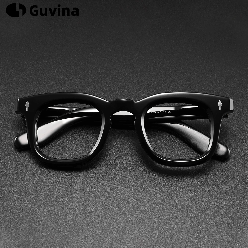 

Japanese Acetate Glasses Frames Men Women Luxury Brand Design Vintage Eyeglasses Men Sunglasses UV400 Eyewear Higher Quality