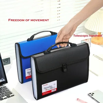 A4 Boyutu Taşınabilir 13 Cepler Genişleyen Cüzdan Dosya Klasörü Kağıt Belge Depolama Organ Çantası Tutucu Ofis Okul Organizatör Vaka