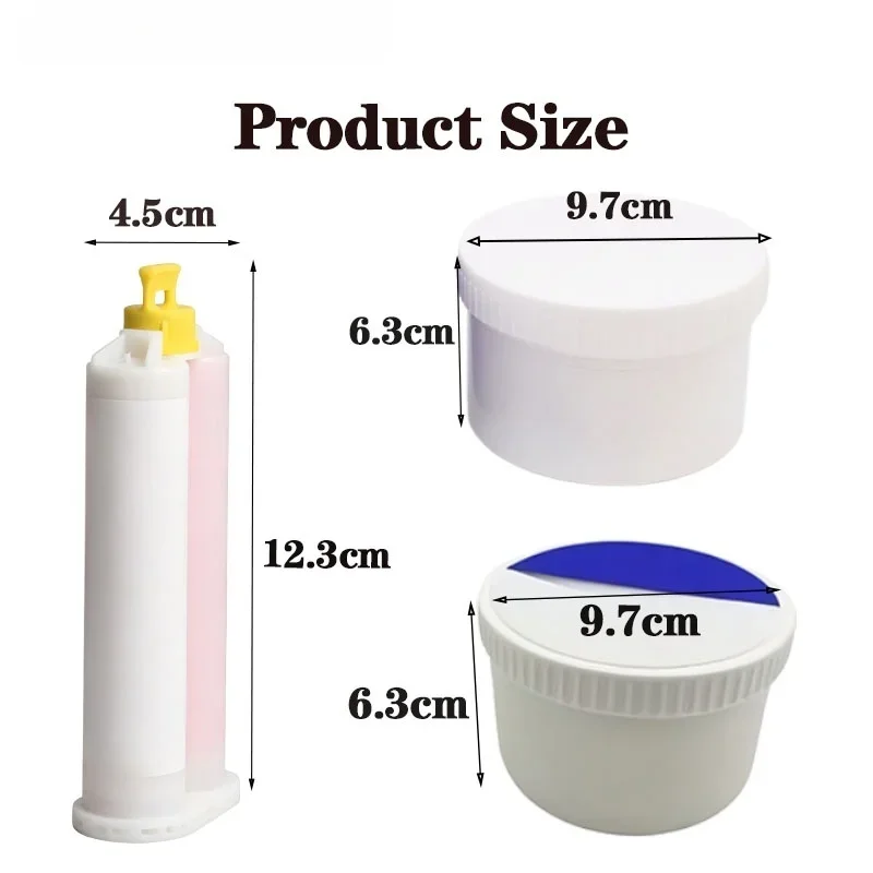 Dental Silicone Impression Material Heavy Light Body Putty Wash Kit For Mixing Tips Tubes Heads Light BodyDental Material
